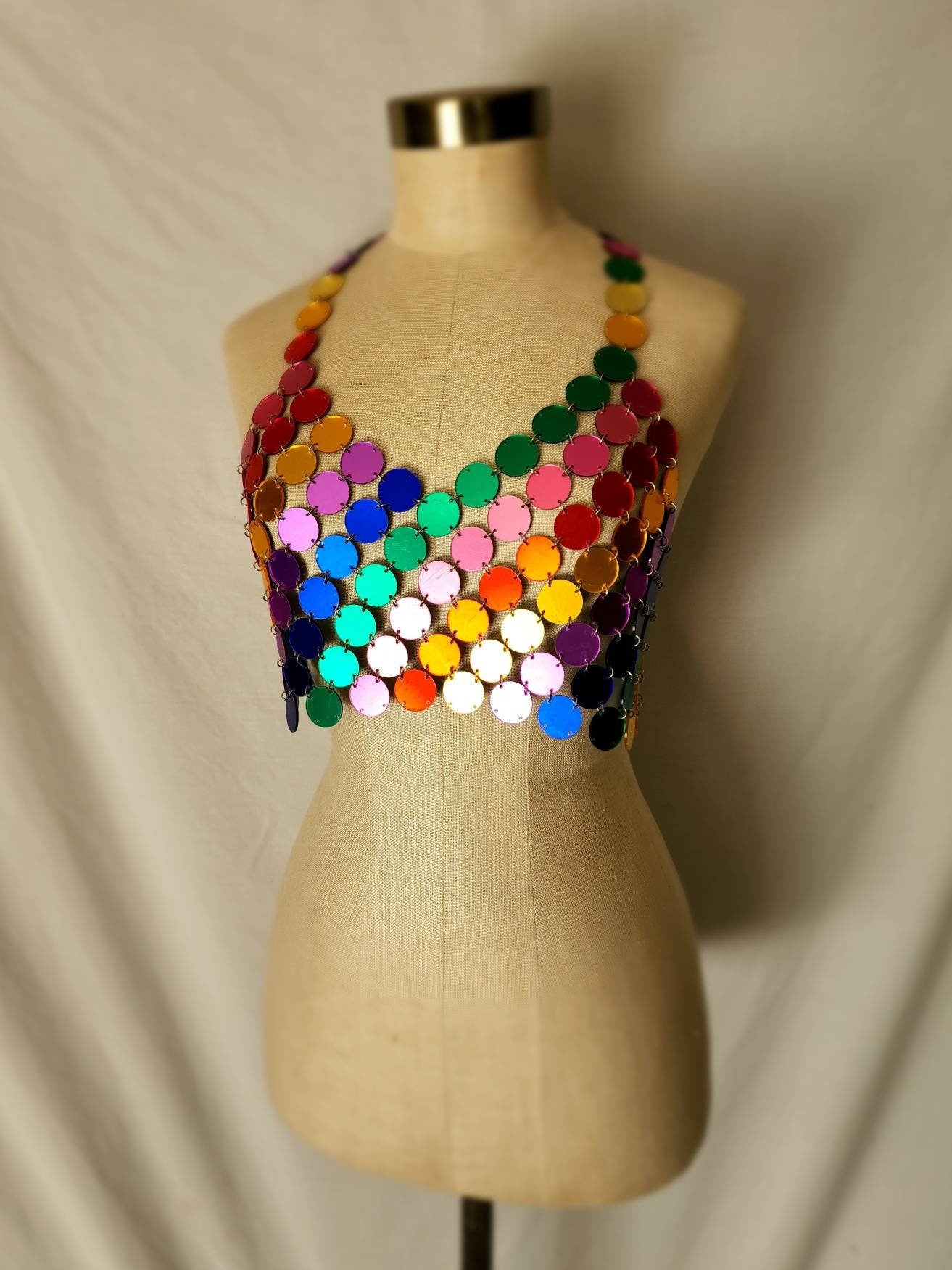 DYLAN METALLIC & RAINBOW DISC HARNESS