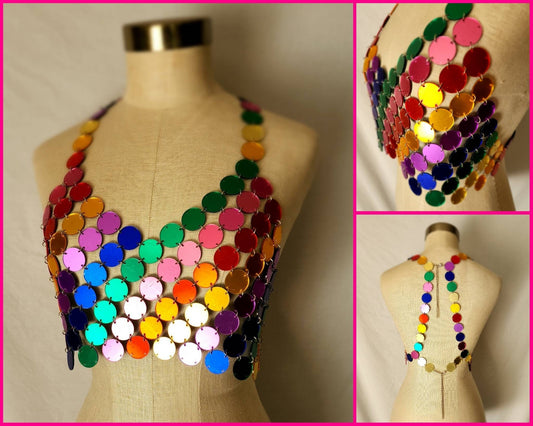 DYLAN METALLIC & RAINBOW DISC HARNESS